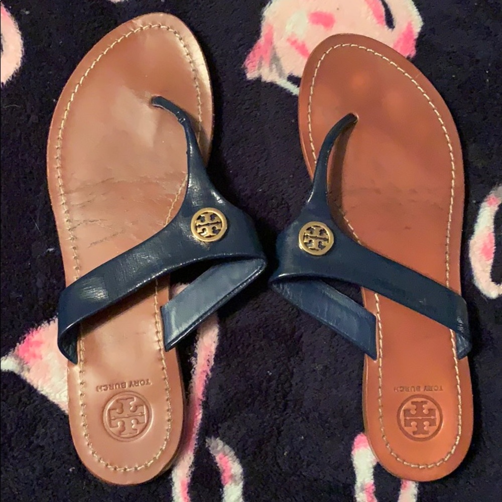 Tory Burch navy sandals
